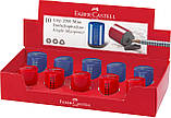 Точилка Faber-Castell Grip 2001 Mini з контейнером на один отвір синя / червона, 183710, фото 6