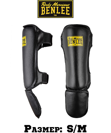 Захист для гомілки та стопи в MMA Benlee GUARDIAN S/M/PU/ чорний, фото 1