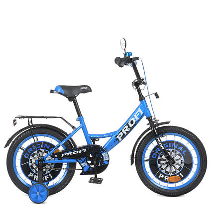 Велосипед дитячий двоколісний PROF1 Original boy Y1644-1 16" Синій, фото 1