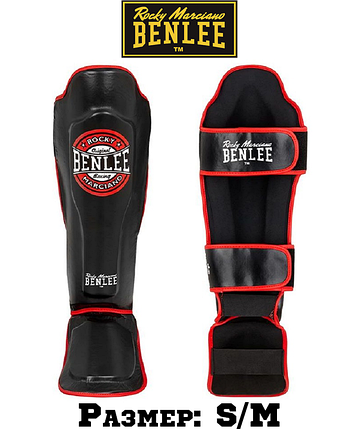 Захист для гомілки та стопи MMA Benlee BUSTER S/M/PU/ чорний, фото 1