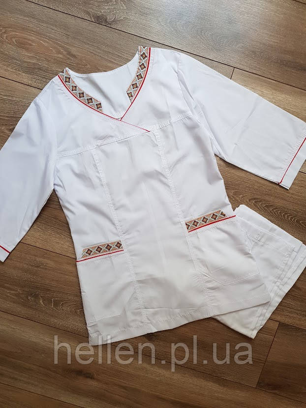 Медичний жіночий костюм "Вишиванка"