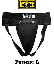 Захист паху для боксу бандаж захисний мушля Benlee ATHLETIC PU, розмір L, чорний