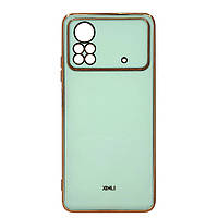 Чехол 6D Plating для Xiaomi Poco X4 Pro 5G Mint Green