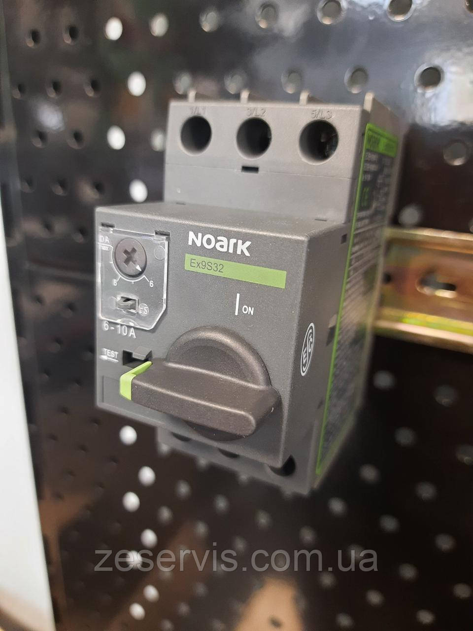 Автомат захисту двигуна Noark Ex9S32A 10A, фото 1