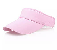 Козырек кепка солнцезащитный светло-розовый