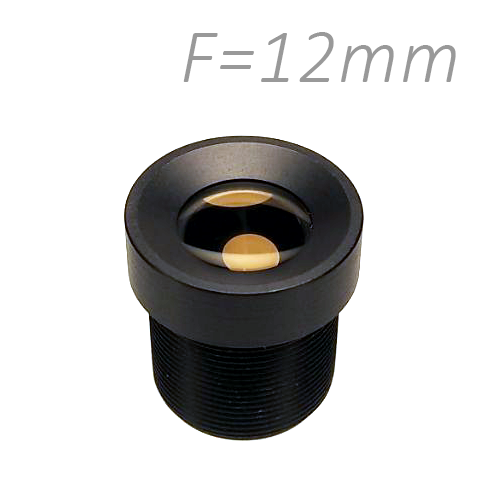 Об'єктив для камер спостереження фіксований Z-Ben MINI-12 M12 F=12 мм, кут огляду 22x17°, F 2,0 1/3"