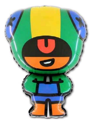 G 32" Куля повітряна фольгована Леон Бравл Старс. Brawl stars Leon 81cm — В УП MrShar