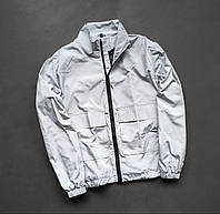 Чоловіча куртка вітровка демісезонна без капішона Reload Pocket сіра / Легка классична куртка весна-осінь