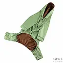 Комбінезон - дощовик 42 см (об'єм до 60см) Кишеня оливка розм 8 для собак M, фото 3