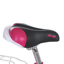 Велосипед дитячий двоколісний з кошиком PROF1 Butterfly Y1426-1 14 дюймів Малиновий, фото 3