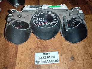 No151 Б/у Панель приладів/спідометр 78100SAAG600 для Honda Jazz 2009-2014