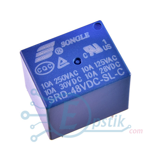 SRD-48VDC-SL-C реле 10А 250В 24VDC