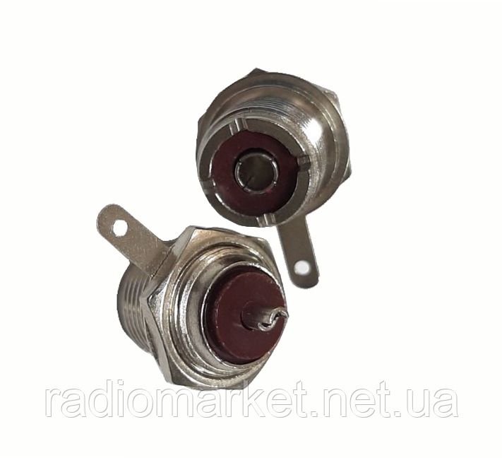 Роз'єм (гніздо) UHF монтажний, латунь, фото 1