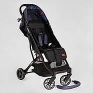 Коляска прогулена JOY Fabiana 58903, рама сталева, футкавер, підстаканик, телескопічна ручка, фото 4