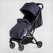 Коляска прогулена JOY Fabiana 58903, рама сталева, футкавер, підстаканик, телескопічна ручка, фото 5