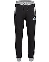 Чоловічі спортивні штани Lonsdale джогери чорні, на флісі