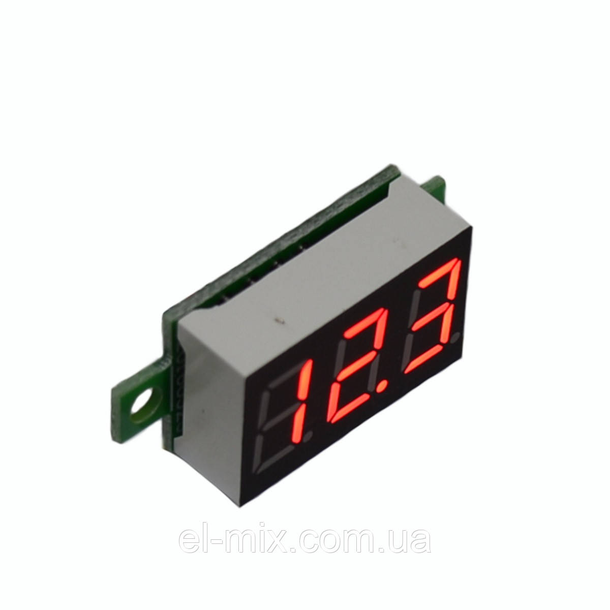 Вольтметр цифровий DC 4,5-20 В, 0.36" LED червоний. інд., без корпусу, Китай