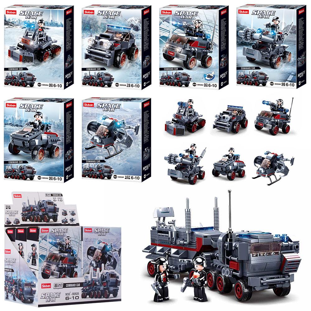 Конструктор SLUBAN військовий транспорт від 78 деталей M38-B0926, фото 1