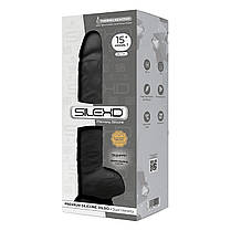 Фаллоімітатор SilexD Kingston Black (MODEL 15in), двошаровий, силікон+Silexpan, діаметр 7 см | Knopka, фото 4