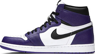 Кроссовки Nike Air Jordan 1 Retro High Court Purple White - 555088-500, фото 2