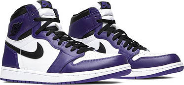 Кроссовки Nike Air Jordan 1 Retro High Court Purple White - 555088-500, фото 3