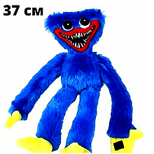 М'яка плюшева іграшка 37 см Хагі Вагі (Huggy Wuggy) з липучками на руках / Монстрік обіймашка довгі ноги