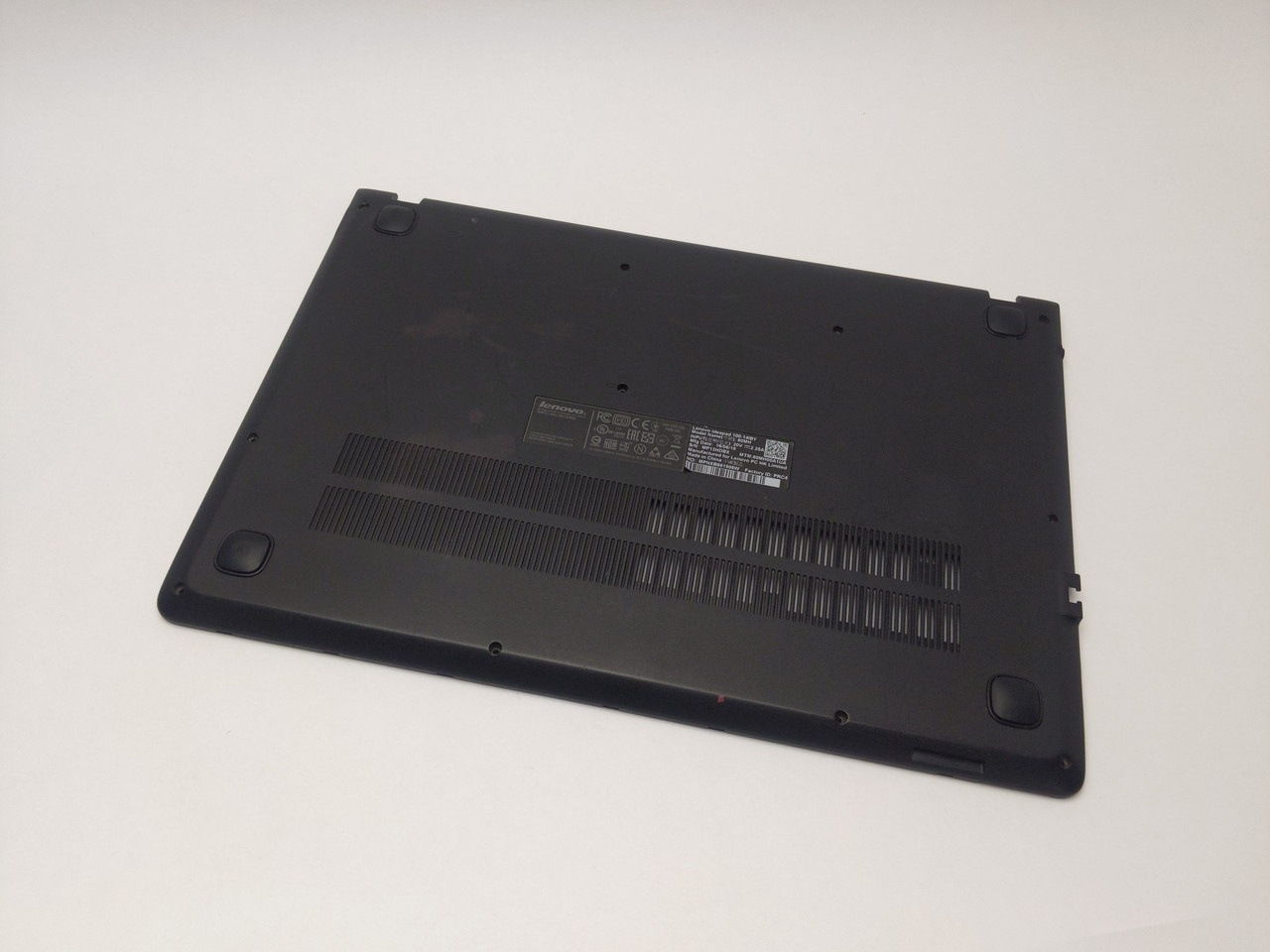 З дефектом нижній корпус lenovo 100-14iby, ap1eq000100 оригінал з розборки (тріщина), фото 1