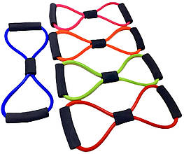 Трубчастий грудний еспандер вісімка для фітнесу "NEWDAY", m-3947