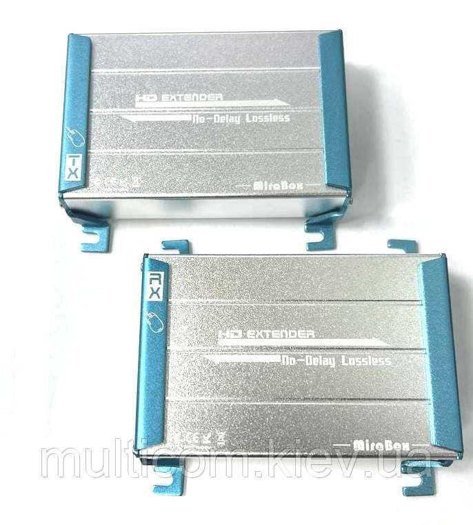 03-03-136. HDMI EXTENDER: передавач (TX) + приймач (RX), за 1 кабелем Cat5E/6 до 60м, HSV372
