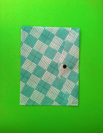 Канц Папка-конверт А5 на кнопці+ "Axent" /1496-18-A/ Blue Green (1/12), фото 1