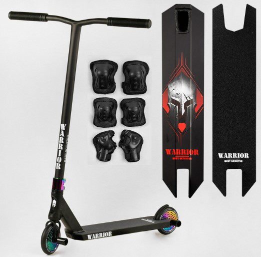 Трюковой самокат Best Scooter Warrior Анодоване фарбування, система компресії HIC, діаметр коліс 120 мм