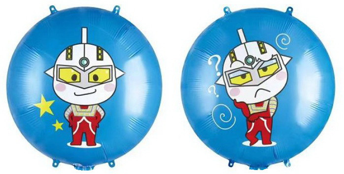 Шар фольгований круглий "Ультрамен". Розмір: 18"(45sм).