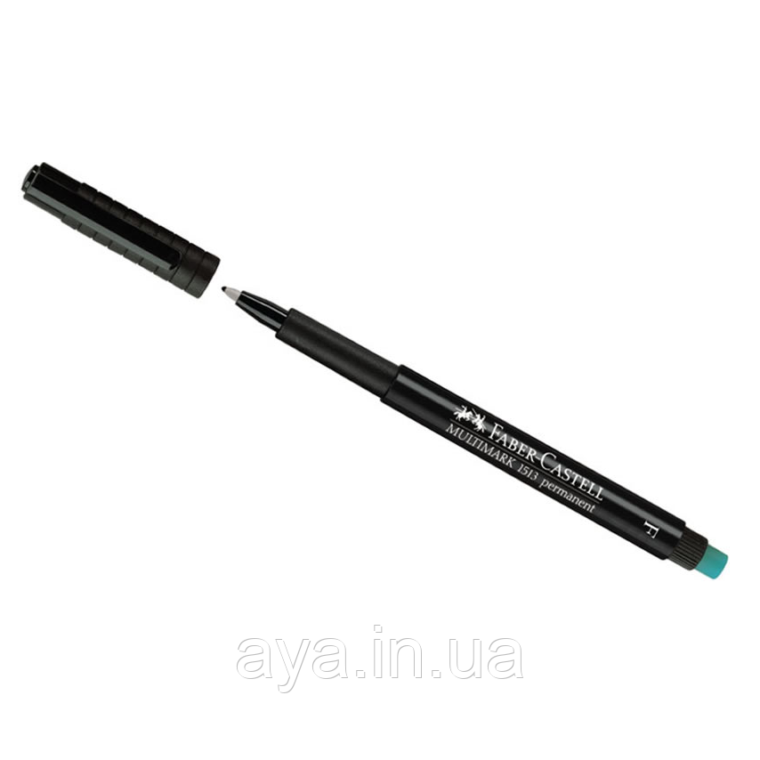 Маркер перманентный Faber-Castell Multimark OHP 1513 F (0,6 мм), Чорний, фото 1