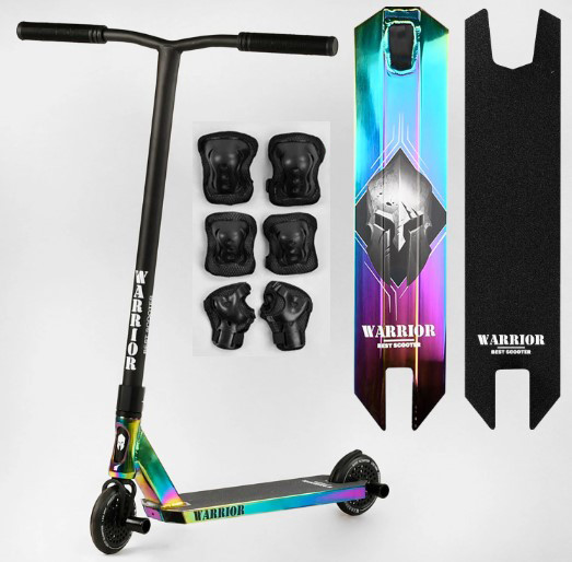Трюковой самокат Best Scooter Warrior Анодоване фарбування, система компресії HIC, діаметр коліс 120 мм