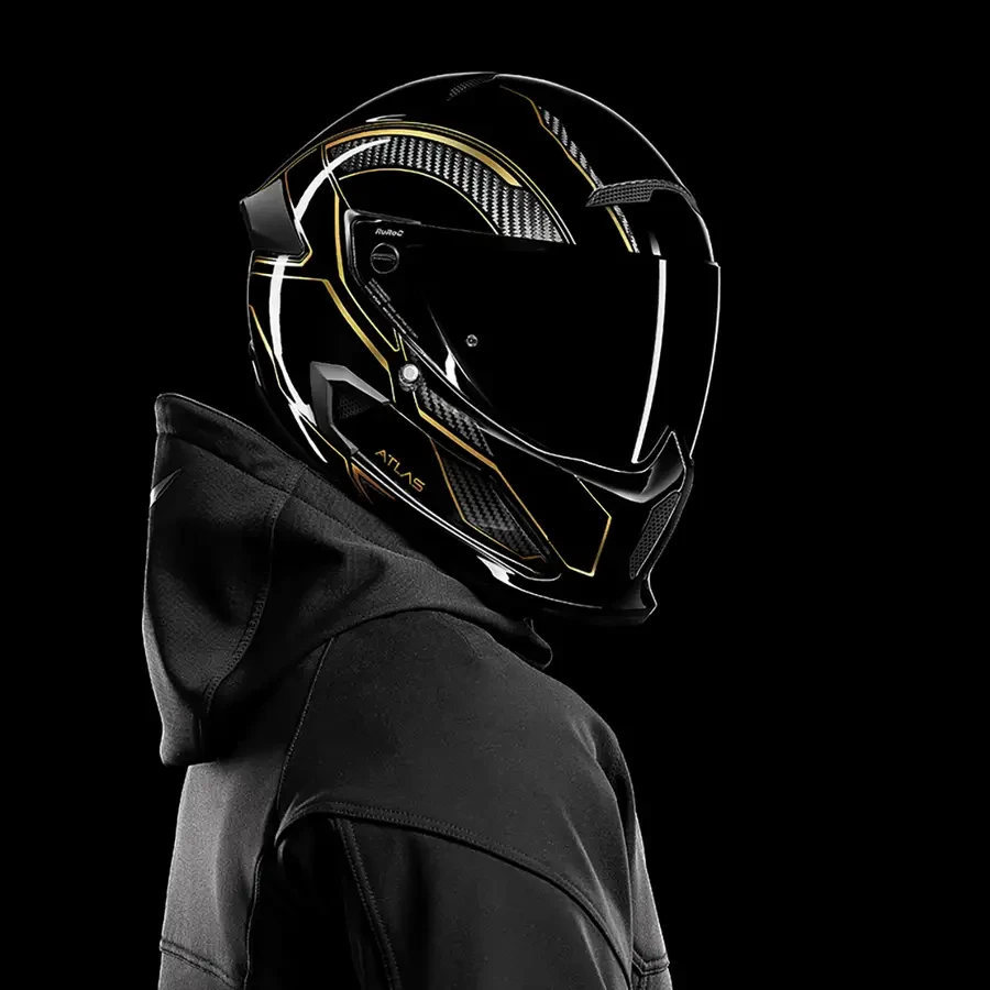МОТОШОЛОМ ATLAS 3.0 HELMET - CARBONIZED TITAN