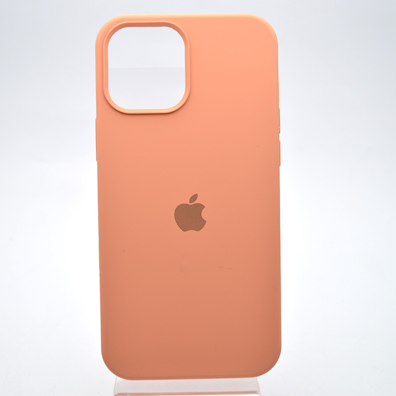 Чохол накладка Silicon Case Full Cover для iPhone 12 Pro Max Peach Персиковий, фото 1