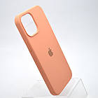 Чохол накладка Silicon Case Full Cover для iPhone 12 Pro Max Peach Персиковий, фото 2