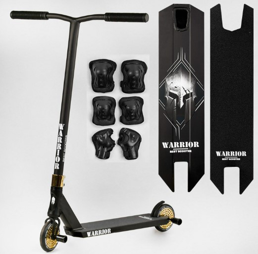 Трюковой самокат Best Scooter Warrior Анодоване фарбування, система компресії HIC, діаметр коліс 120 мм