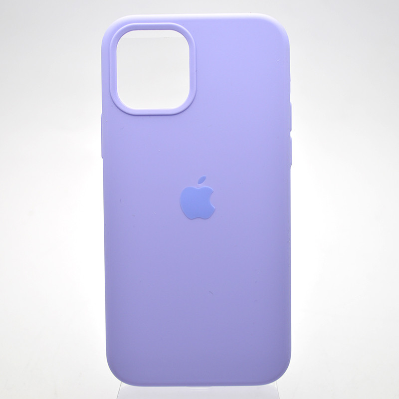 Чохол накладка Silicon Case Full Cover для iPhone 12/12 Pro Lilac Ліловий, фото 1