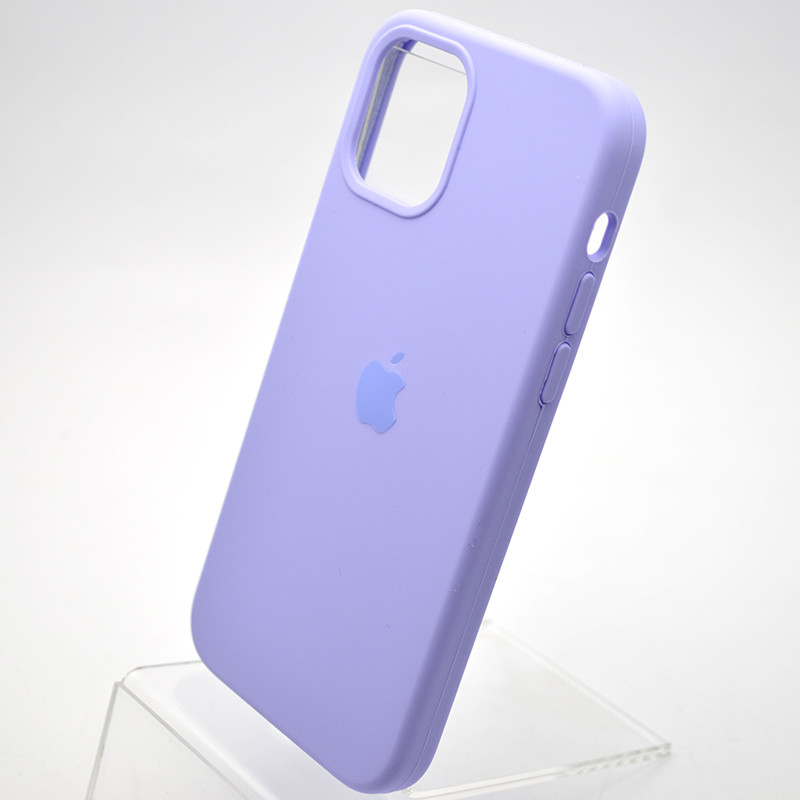 Чохол накладка Silicon Case Full Cover для iPhone 12/12 Pro Lilac Ліловий, фото 3