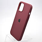 Чохол накладка Silicon Case Full Cover для iPhone 12 Pro Max Maroon Бордовий, фото 3