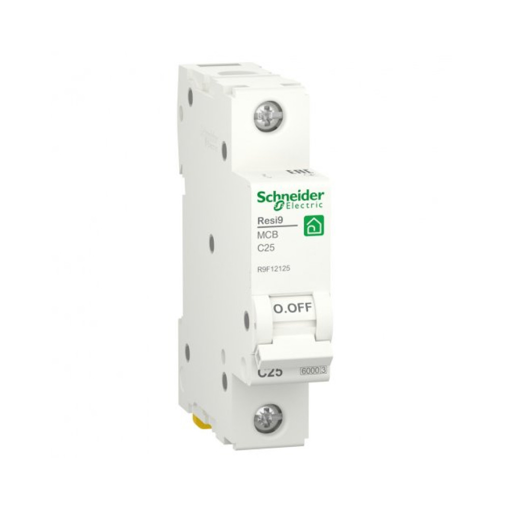 Автоматичний вимикач Schneider Electric Resi 9 6кА С 1p 25A C R9F12125