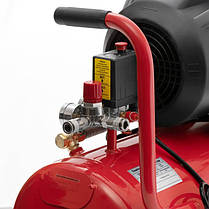 Компресор 50 л, 4 HP, 3 кВт, 220 В, 10 aтм, 420 л/хв, 2 циліндри. INTERTOOL PT-0007, фото 6