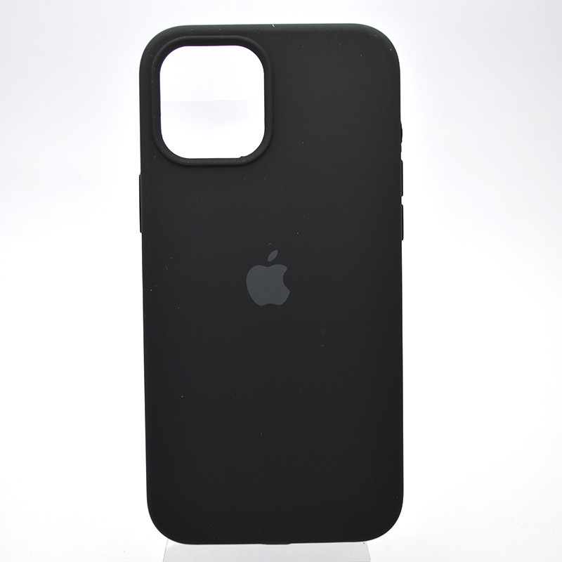 Чохол накладка Silicon Case Full Cover для iPhone 12 Pro Max Black Чорний, фото 1
