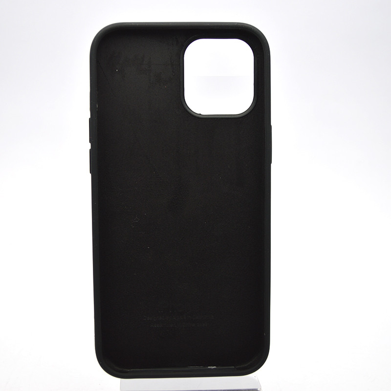 Чохол накладка Silicon Case Full Cover для iPhone 12 Pro Max Black Чорний, фото 4