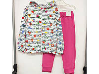 Детский спортивный костюм на девочку 98-116см Розовый