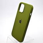 Чохол накладка Silicon Case Full Cover для iPhone 12 Pro Max Army Green Зелений, фото 3