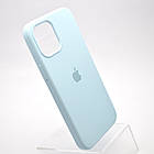 Чохол накладка Silicon Case Full Cover для iPhone 12 Pro Max Lilac Cream Блакитний, фото 2