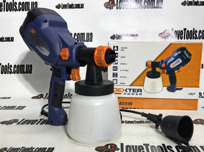 Купить Краскопульт электрический Dexter 400вт сопло 2.5мм, цена 1650 ...