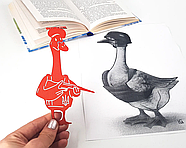 Закладка для книг "Бойовий гусак" (червоний), фото 8